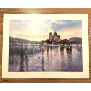 30"x25 Signed Numbered Limited Edition Print of ETERNAL NOTRE DAME by CHA' HYONG